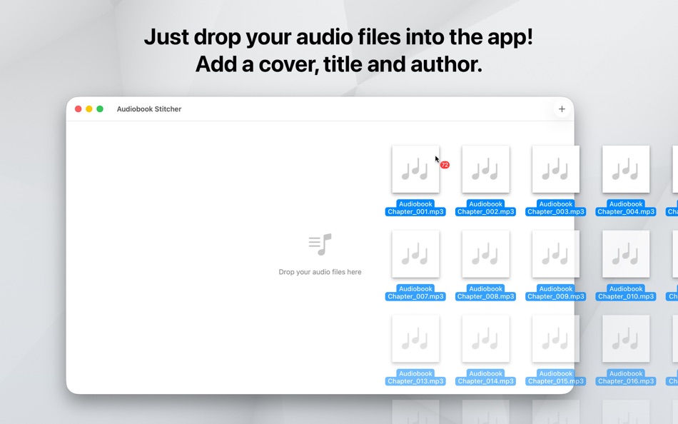 #2. Audiobook Stitcher (macOS) By: Igor Putina