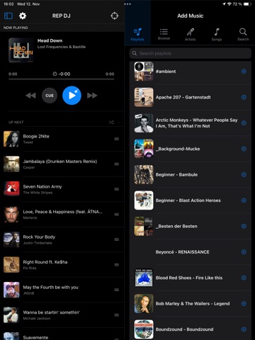 REP DJ iPad screenshot