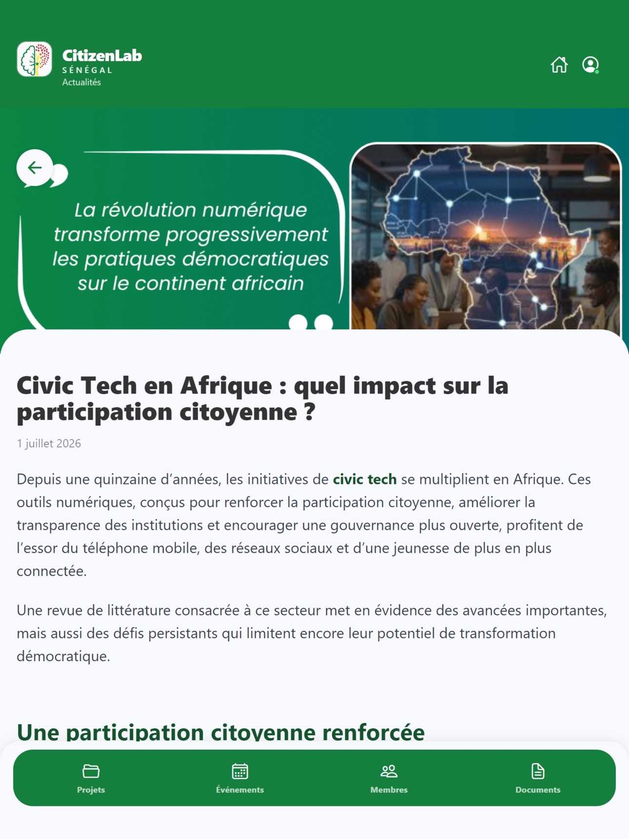 Screenshot 6 of Citizenlab Sénégal