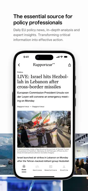 Rapporteur app screenshot 2