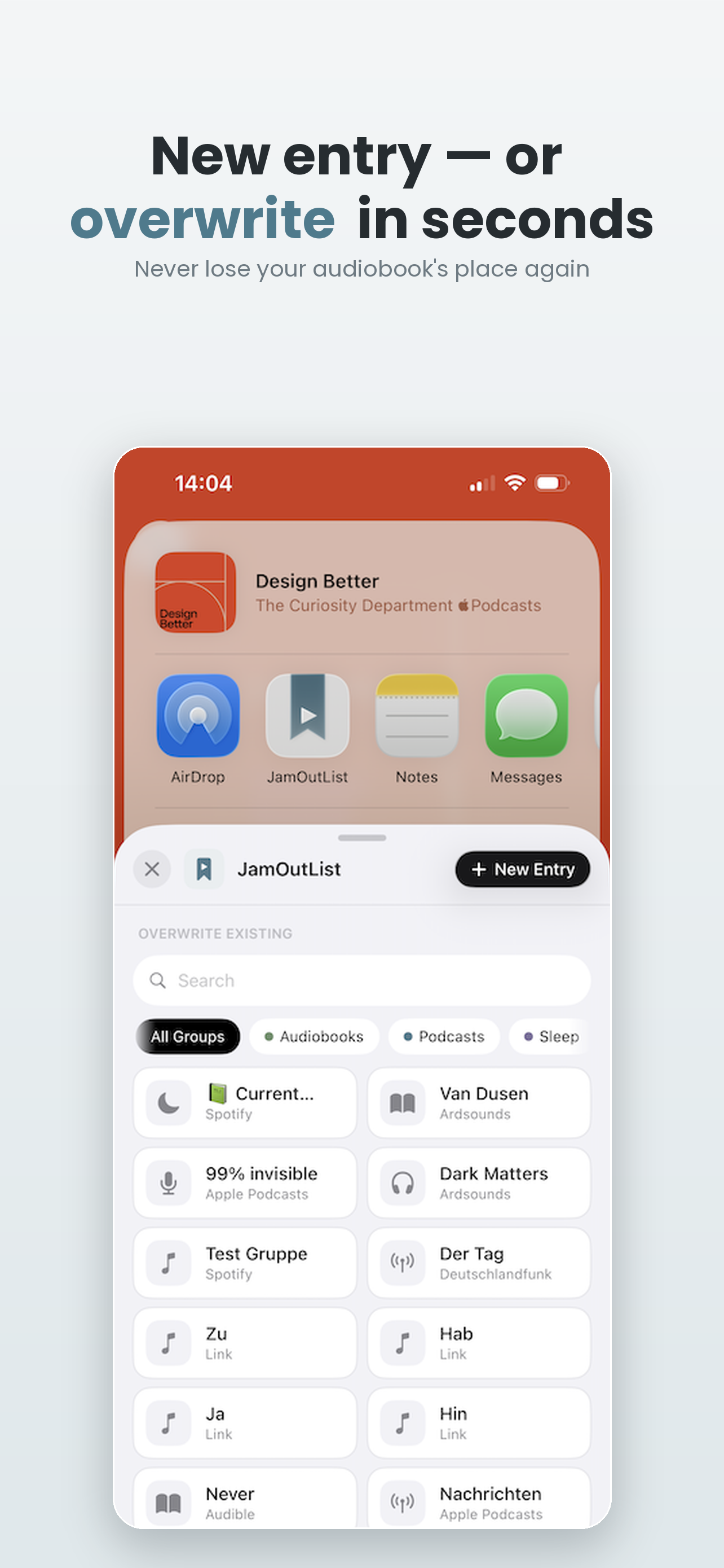 JamOutList screenshot 3