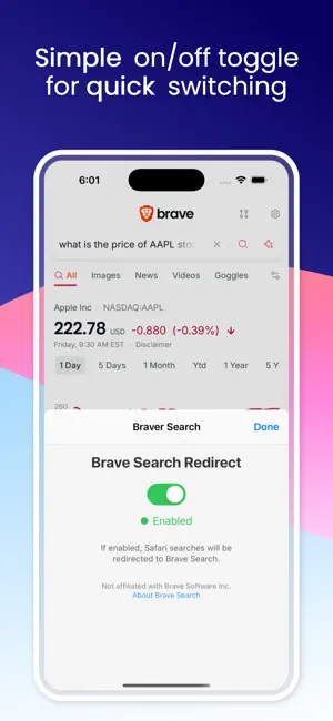 Braver Search screenshot 3