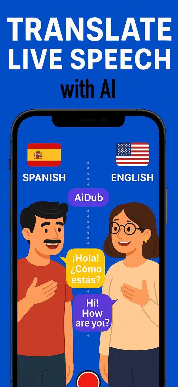 #3. Voice Video Translator - AiDub (iOS) Tekijänä: Koi Apps