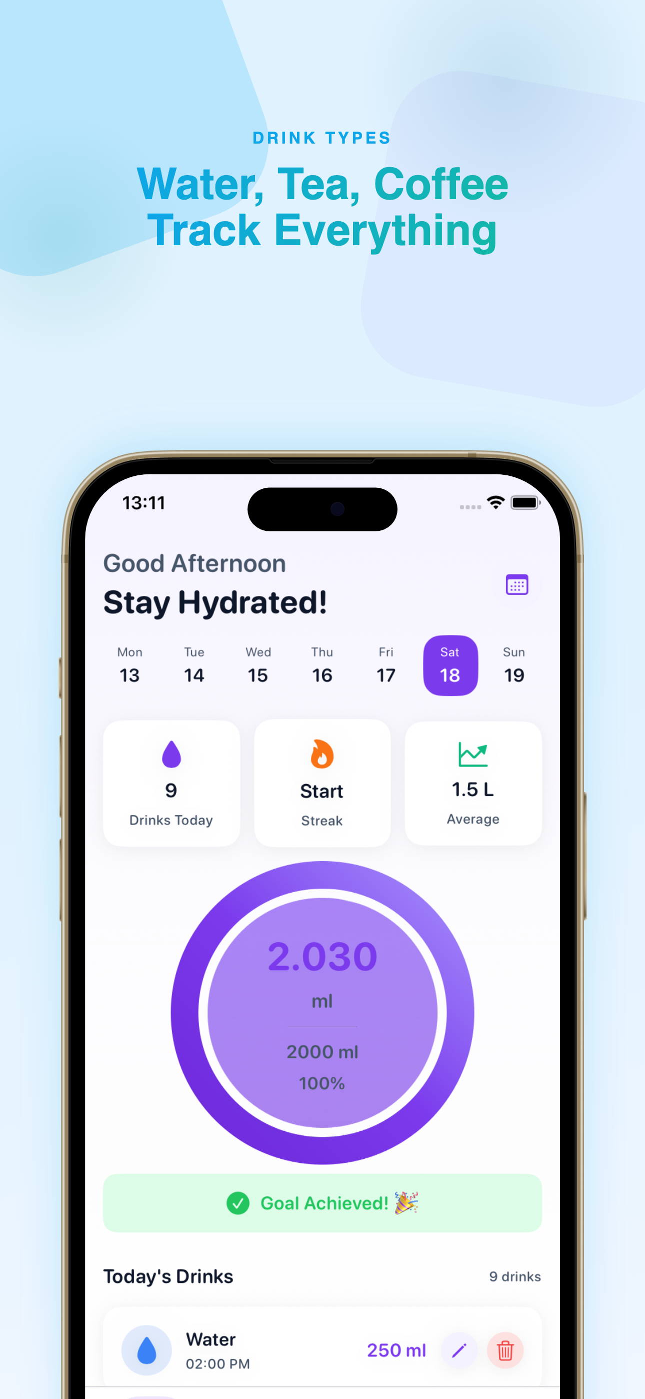 Water Reminder - AI Hydration
