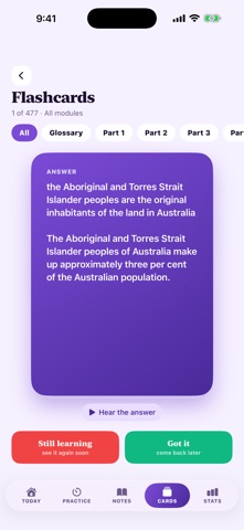 My Citizenship Test Australia iPhone screenshot