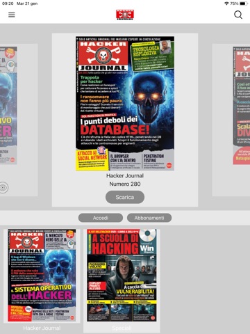 Hacker Journal iPad screenshot