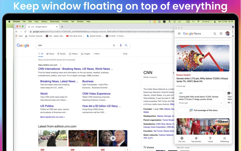 Screenshot #2 pour Menubar Browser