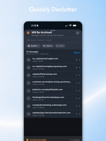 MailBoom: Gmail Inbox Cleaner iPad screenshot