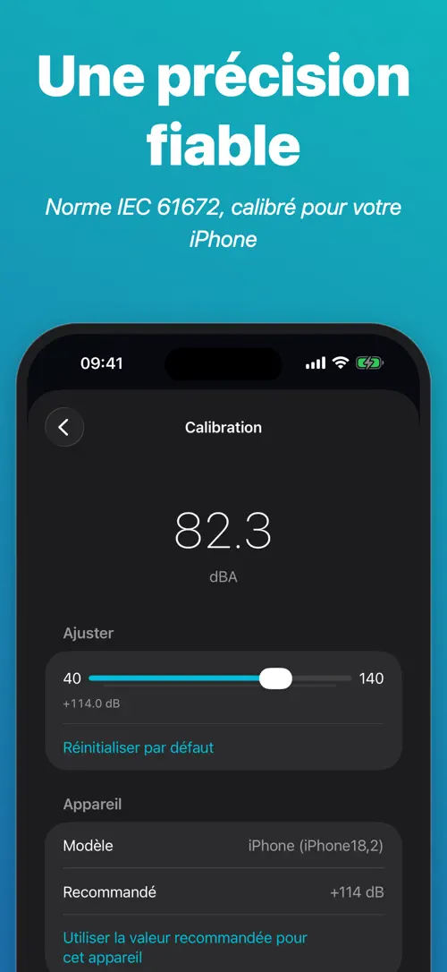 dB Meter Pro sur iPhone : capture d’écran 3 sur 5
