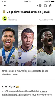 onefootball - actu du football iPhone Captures Décran 2