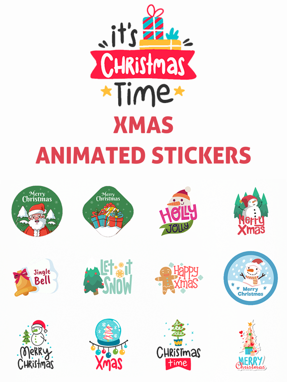 Screenshot #4 pour XMas Animated Stickers