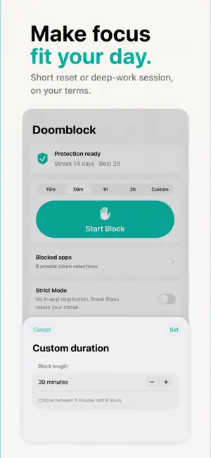 Doomblock – Strict App Blocker screenshot 3