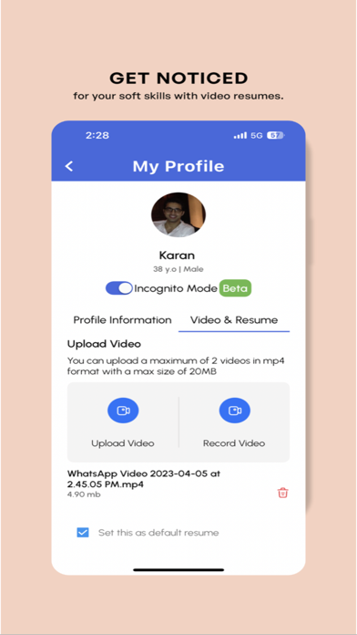 Unojobs Screenshot