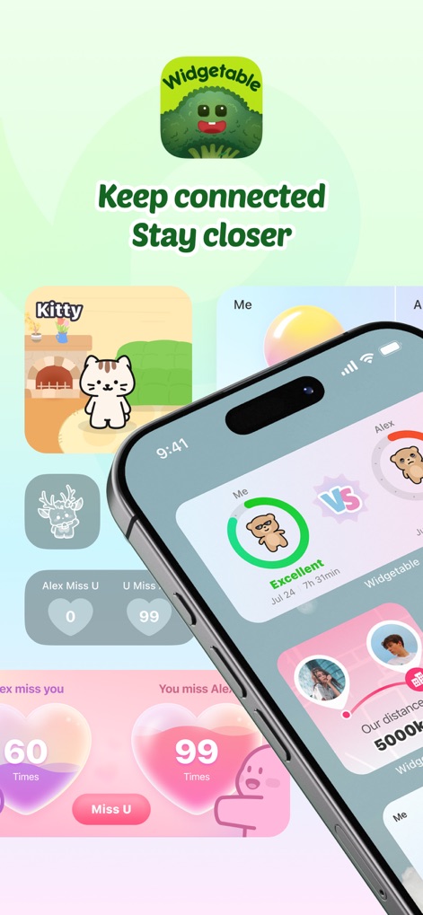 Widgetable: Besties & Couples - Conexão e Widgets