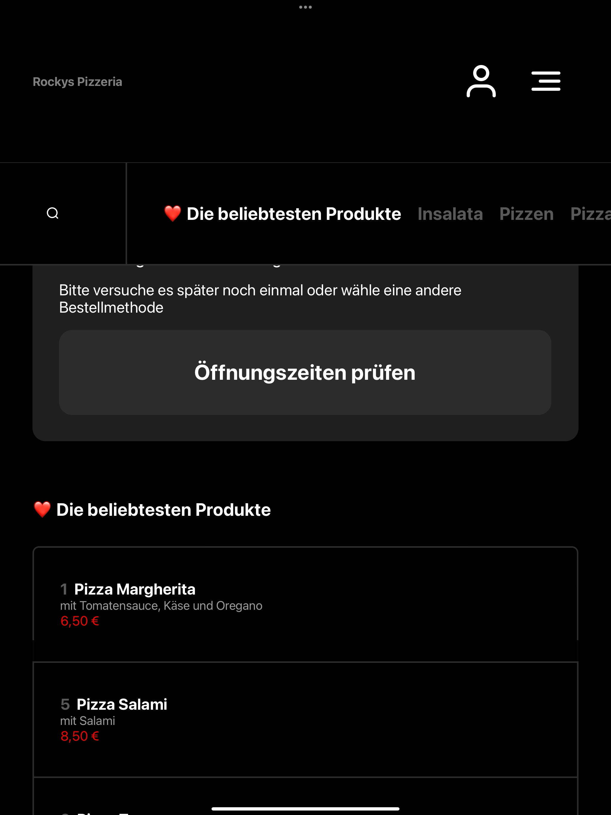 Rockys Pizzeria screenshot 7