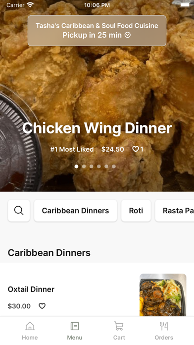 Tasha's Caribbean & Soul Food iPhone screenshot 2 - Food & Drink app
