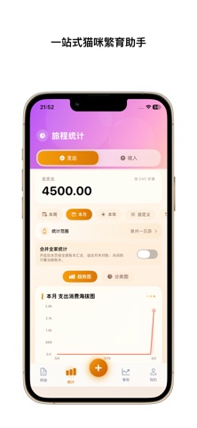 旅途记账-旅行行程账本预算开支统计结余本地离线隐私登录随身 screenshot