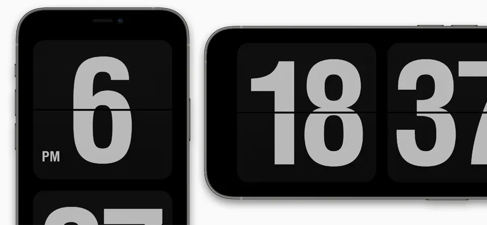Скриншот Fliqlo на iPhone 1