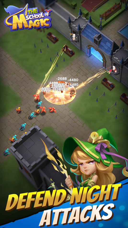 #5. Idle Fantasy Magic School:TD (iOS) 由: Shenzhen Blackstream Interactive Entertainment Co., Ltd.