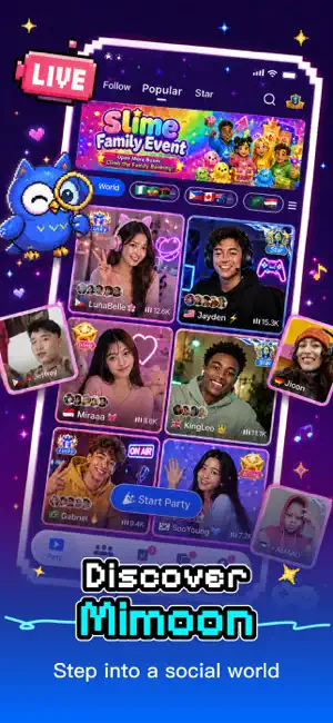 Mimoon: Party & Family screenshot 1