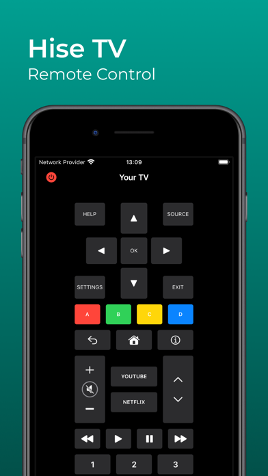 Hise: TV Remote Screenshot 1 of 3