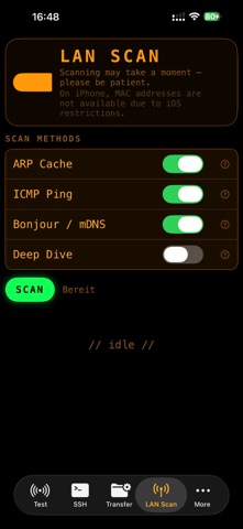 GeekNetTool iPhone screenshot
