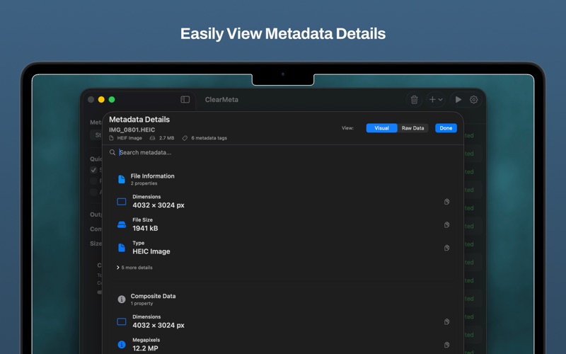 ClearMeta screenshot