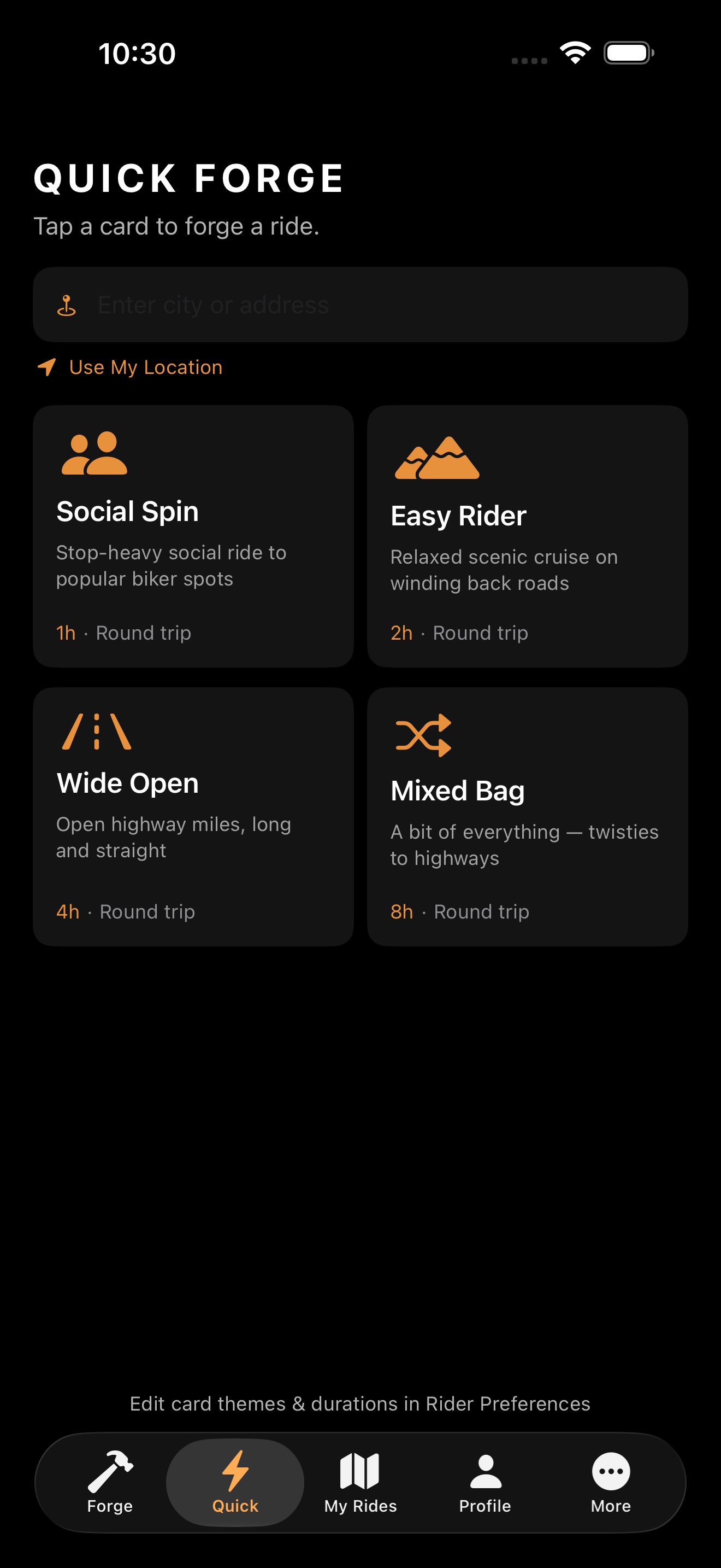 RideForgeApp