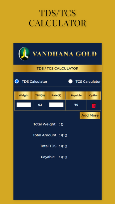 Vandhana Gold Live Screenshot