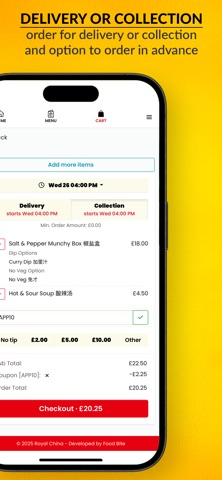 Royal China Polmont iPhone screenshot