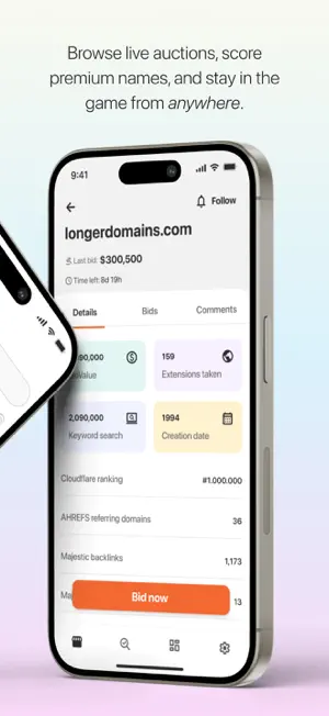 Namecheap Auctions screenshot 2