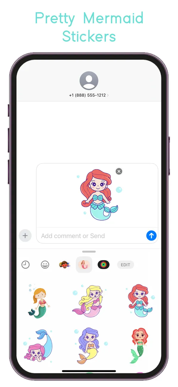 Screenshot #3 pour Pretty Mermaid Stickers