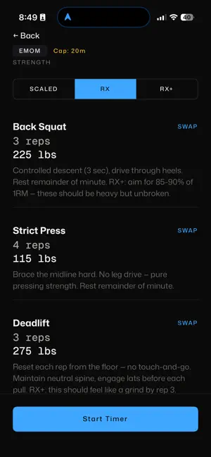 Solo WOD: Workout Generator screenshot 1