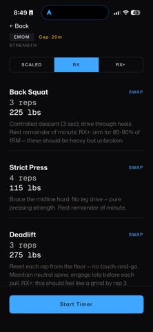 Solo WOD: Workout Generator Screenshot 1 of 8