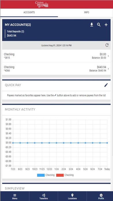 Citizens Progressive Bank Screenshot