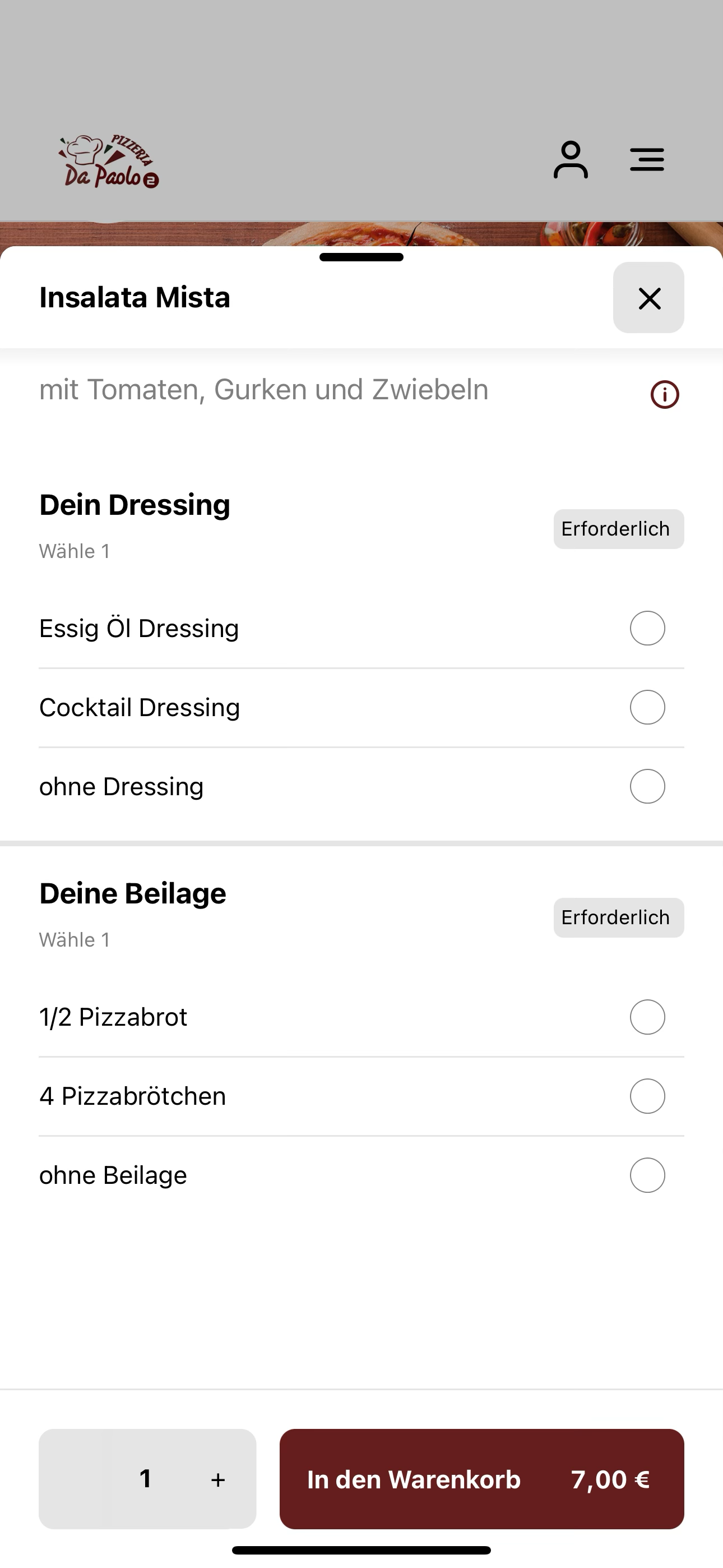 Pizzeria Da Paolo 2 Edingen