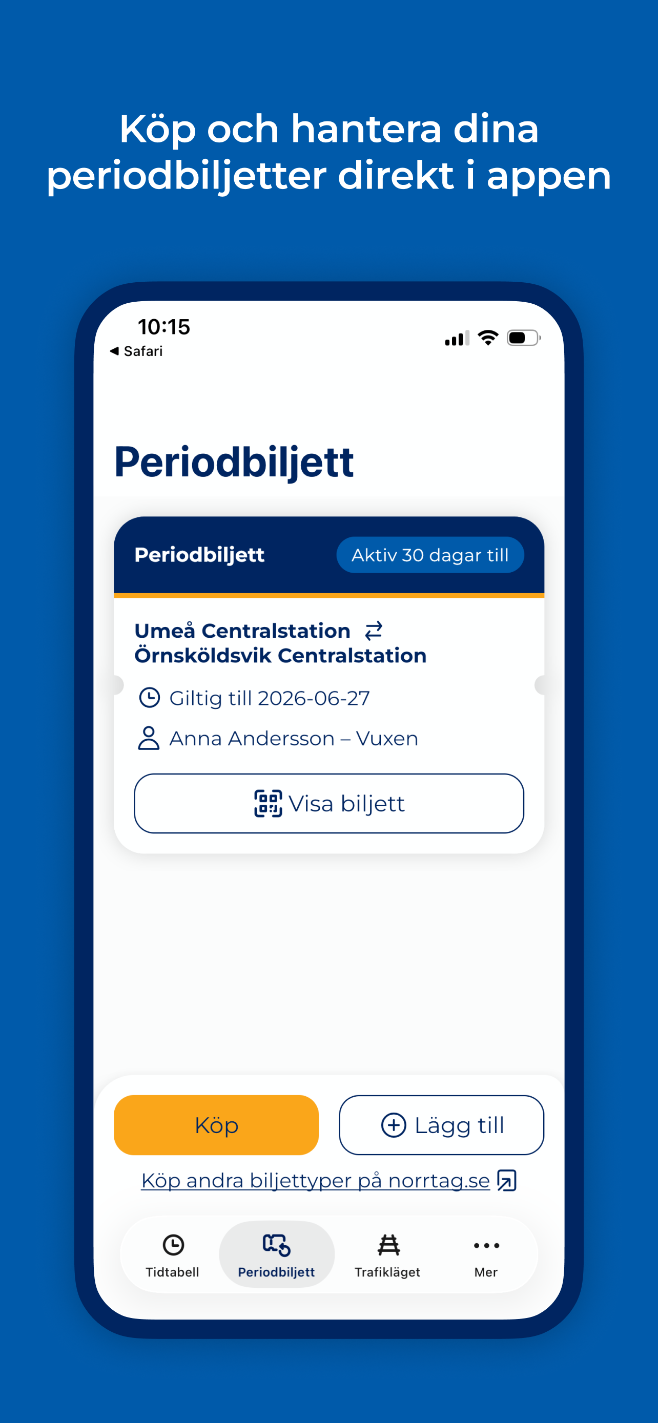 Norrtåg Trafikinformation