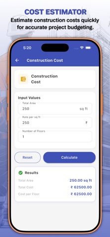 Civil Construction Calculator Screenshot 3 of 8