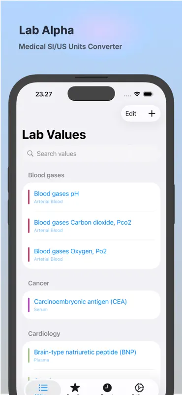 Lab Alpha Medical Converter screenshot 1 of 3