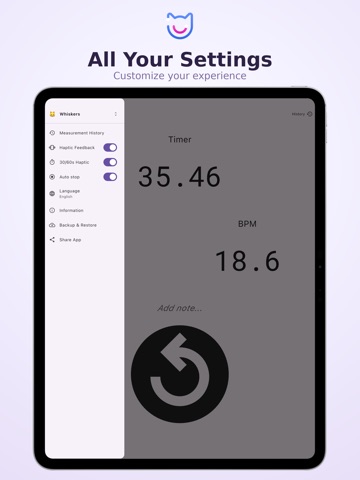 Breaths Per Minute iPad screenshot