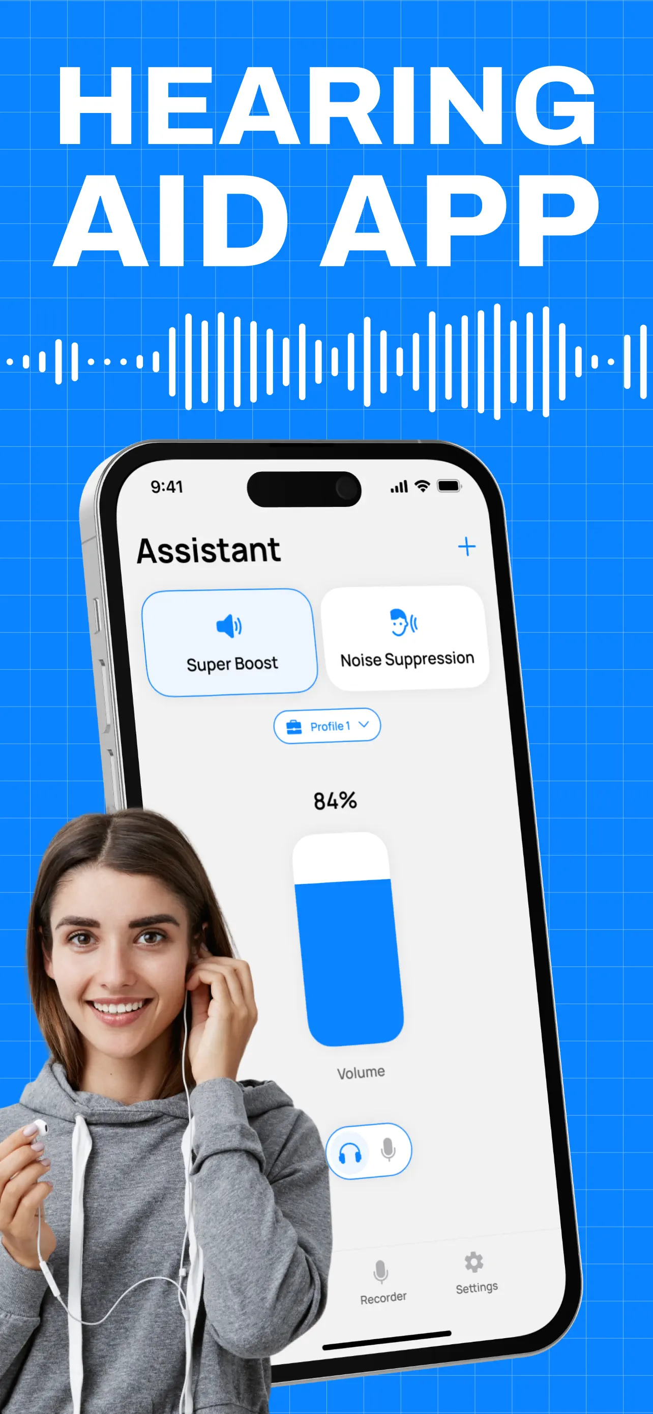 Hearing Aid App: Sound Booster screenshot 1