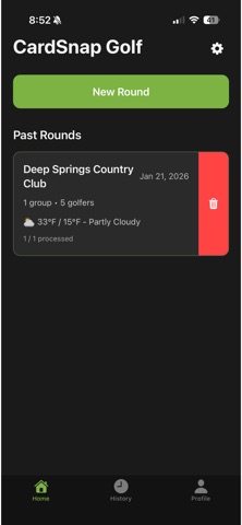 CardSnap Golf Screenshot 2 of 10