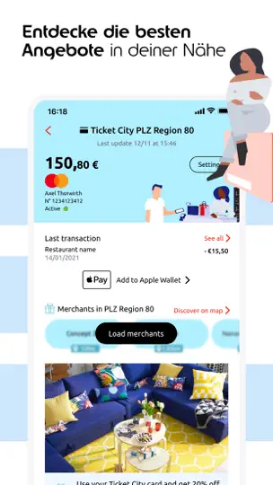 Screenshot von Edenred auf dem iPhone 2