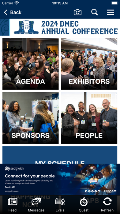 DMEC Events Screenshot