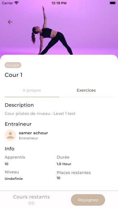 Fouma Pilates Screenshot