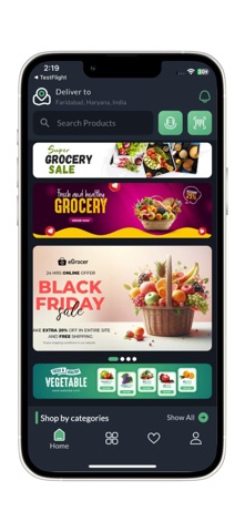 Rozaana Online Grocery App screenshot