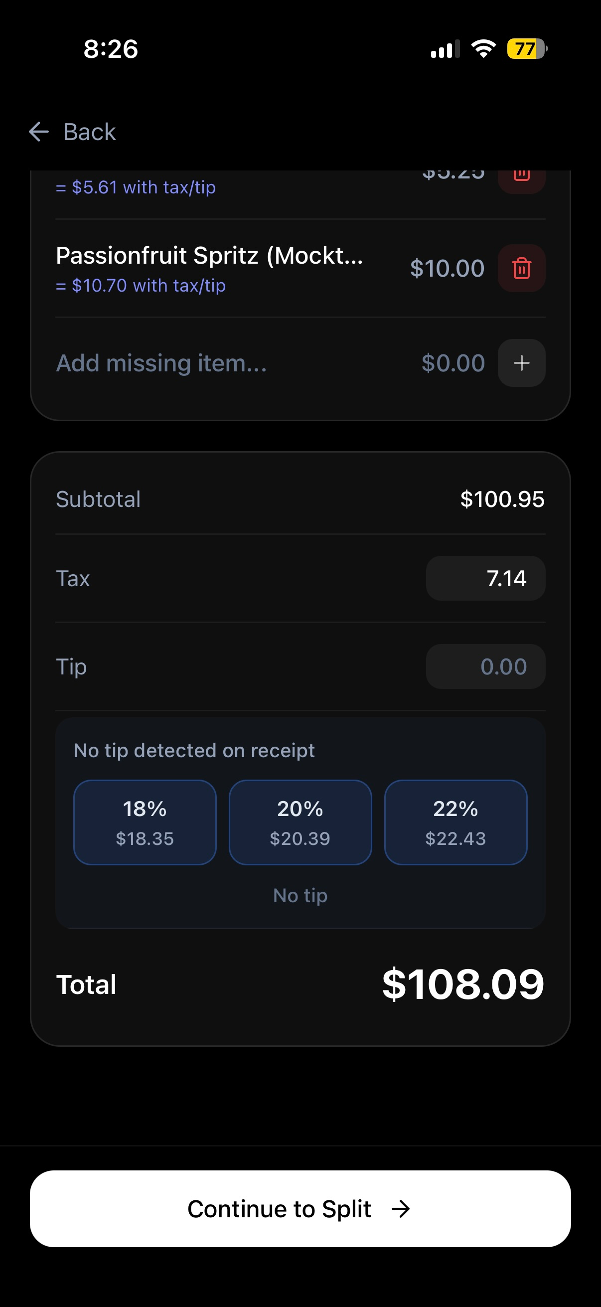 FairPay: Scan and Split screenshot 3