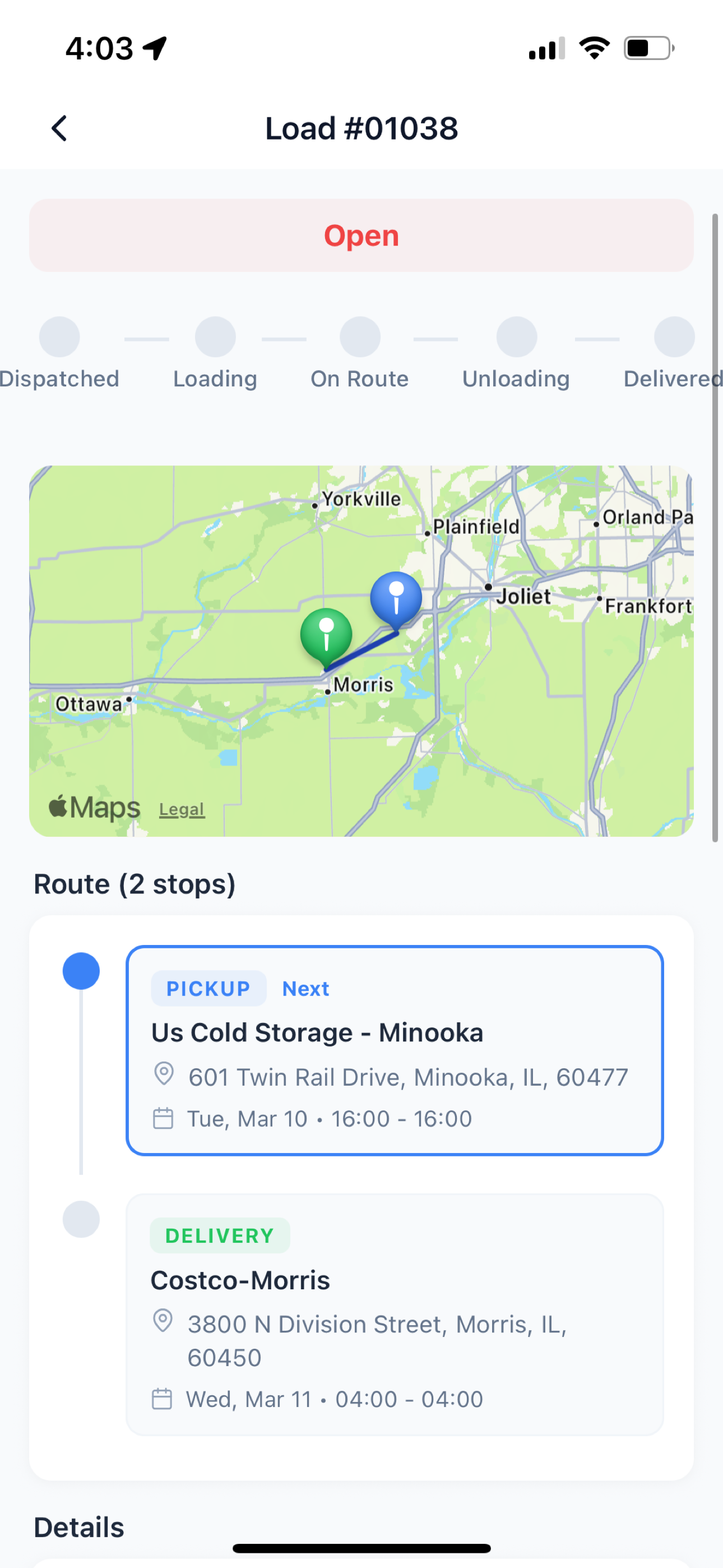 DispatchWithAI Driver screenshot 3