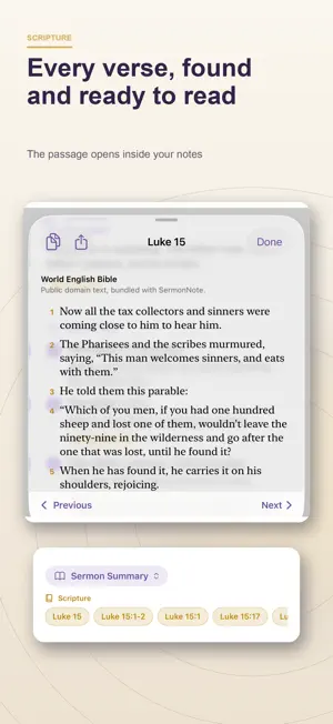 SermonNote: AI Sermon Notes screenshot 2