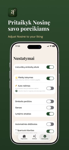 Nosinė - Lietuviška Klaviatūra screenshot